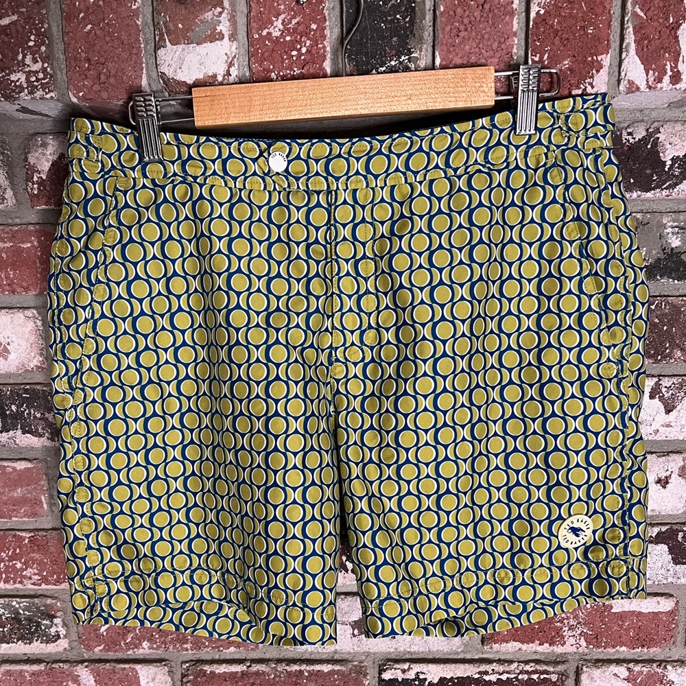 Ted Baker Blue and Yellow Vintage Patterned Shorts